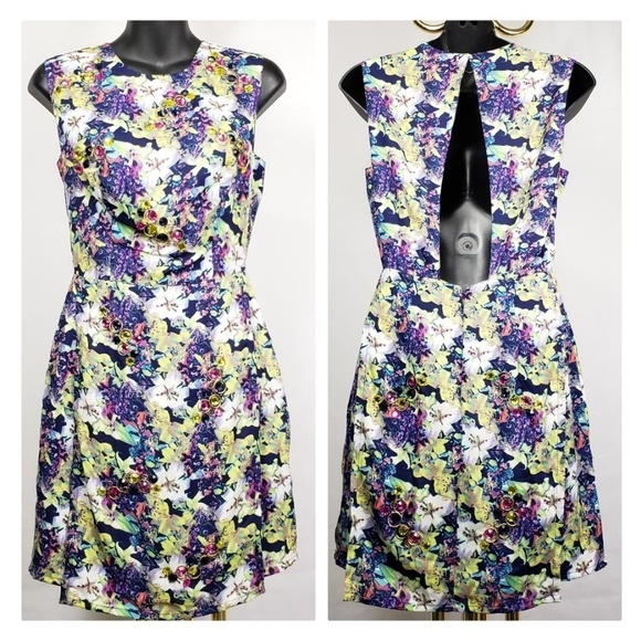 ASOS Floral Embellished Dress - Picture 1 of 8